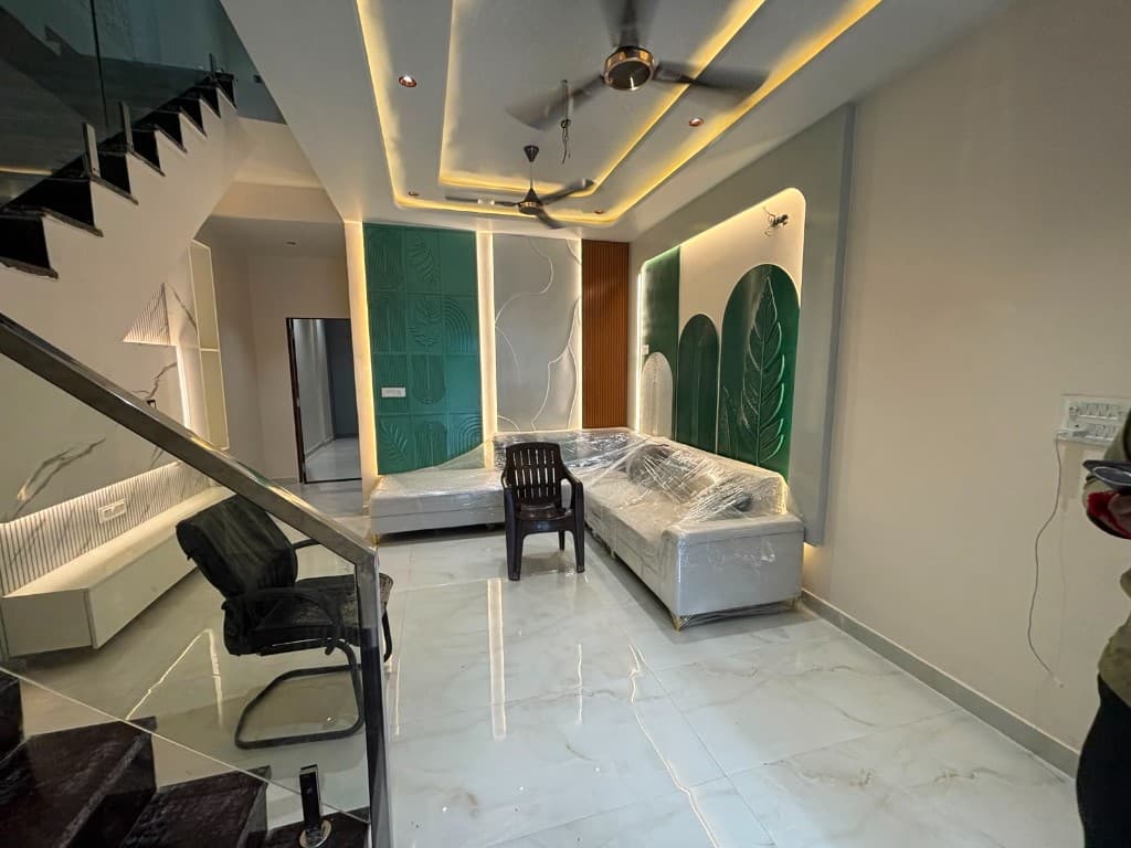 Fully Furnished 2 BHK With Designer Living Room