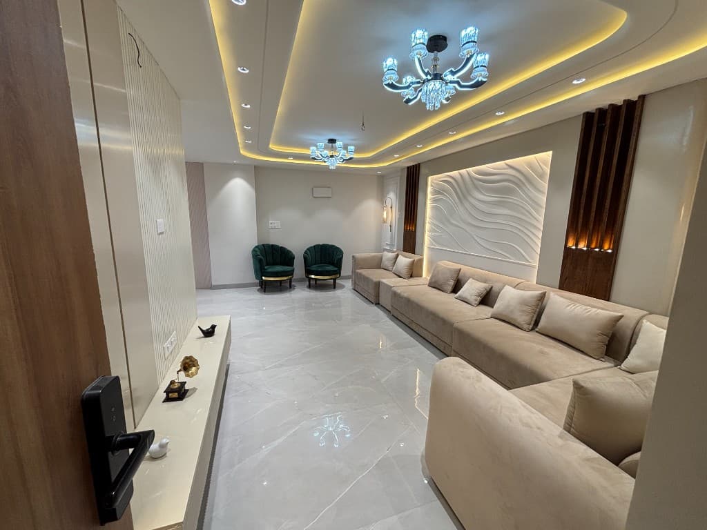 3 BHK With Designer Living Room & Smart Lock Entry