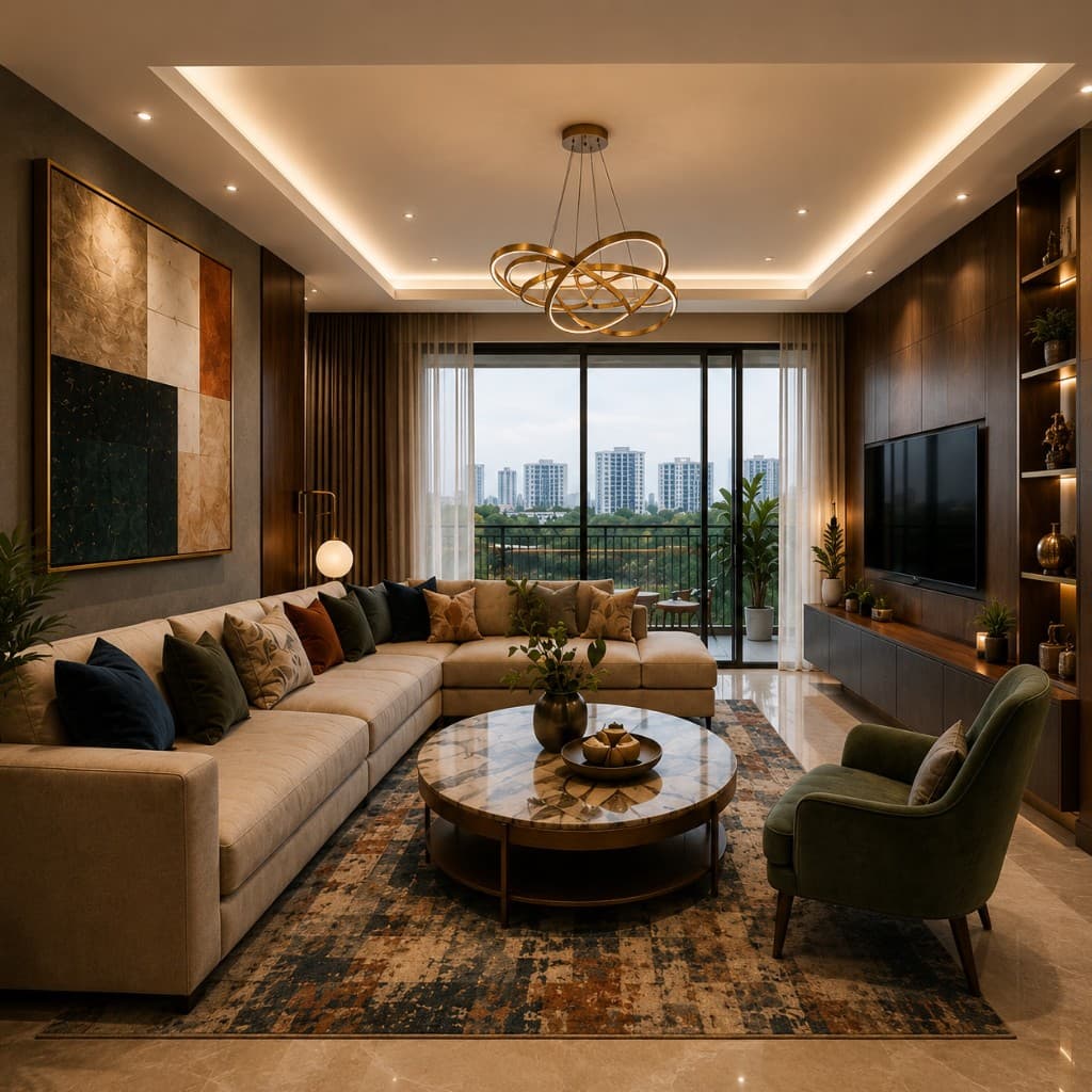 Bulgari Heights flat interior in Jaipur