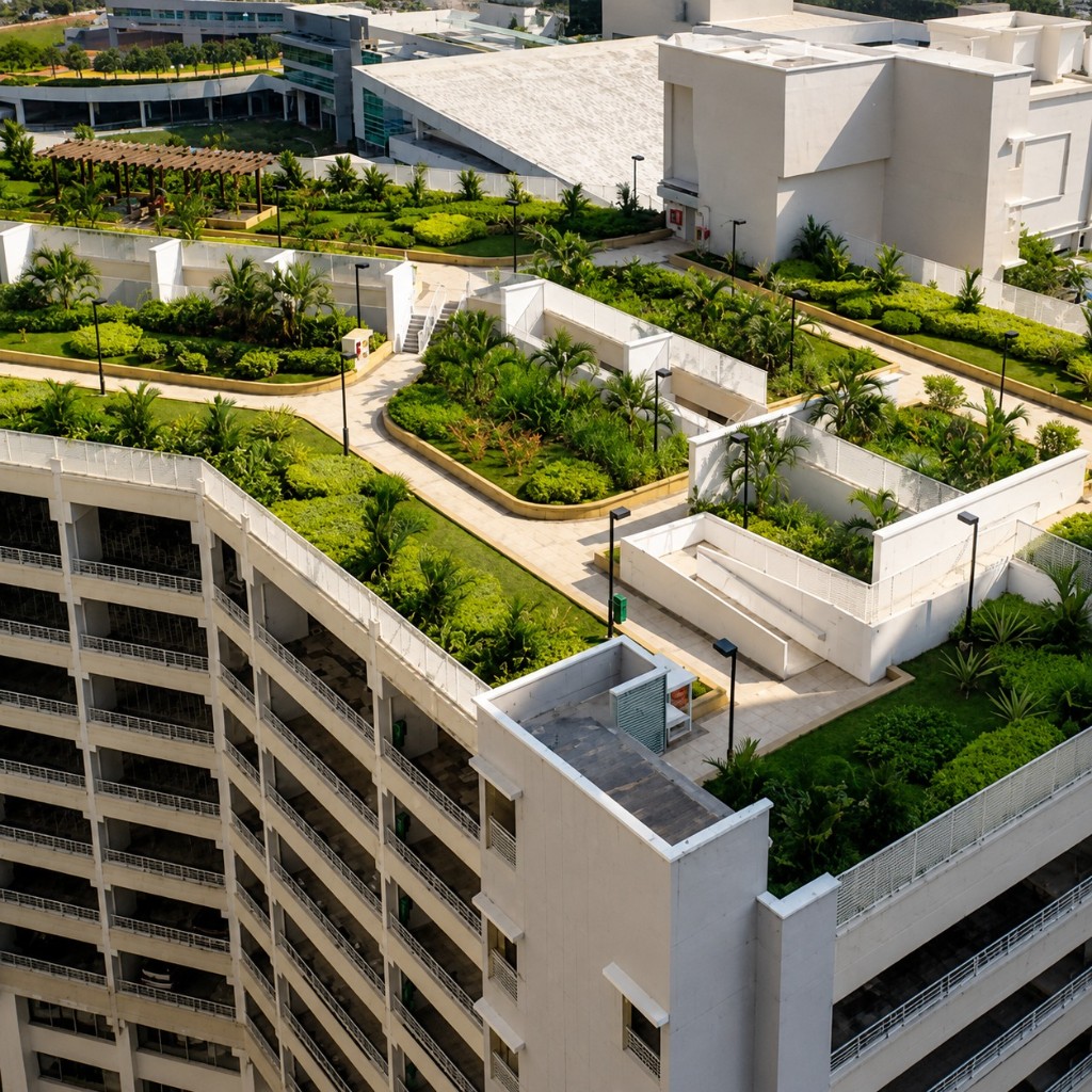 Landscaped Rooftop Garden
