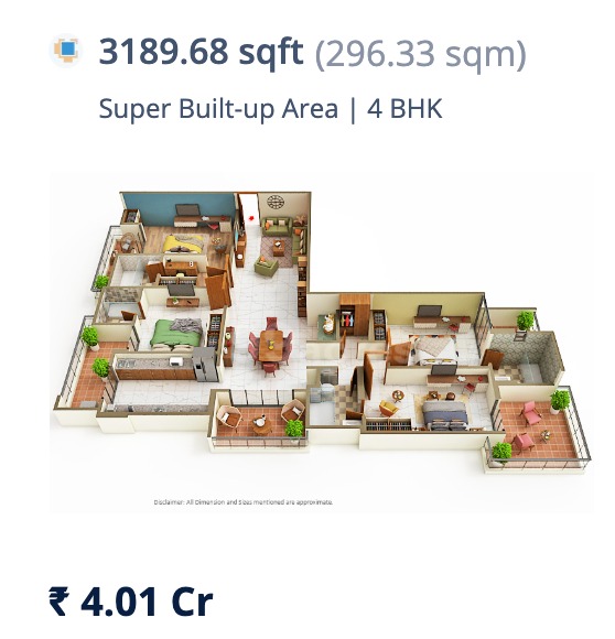 4 BHK 3,189.68 sqft